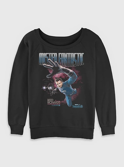 Marvel The Fantastic Four: First Steps Stretch Mr. Reed Richards Womens Slouchy Sweatshirt BoxLunch Exclusive