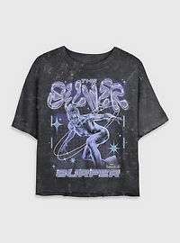 Marvel The Fantastic Four: First Steps Silver Surfer Womens Mineral Wash Crop T-Shirt BoxLunch Exclusive