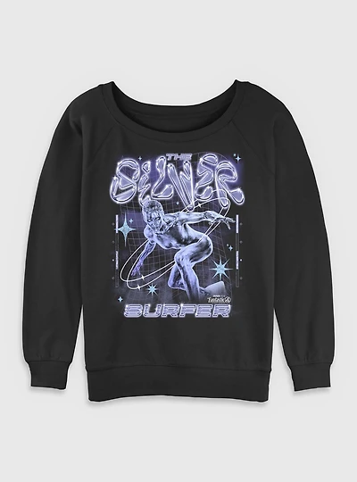 Marvel The Fantastic Four: First Steps Silver Surfer Womens Slouchy Sweatshirt BoxLunch Exclusive