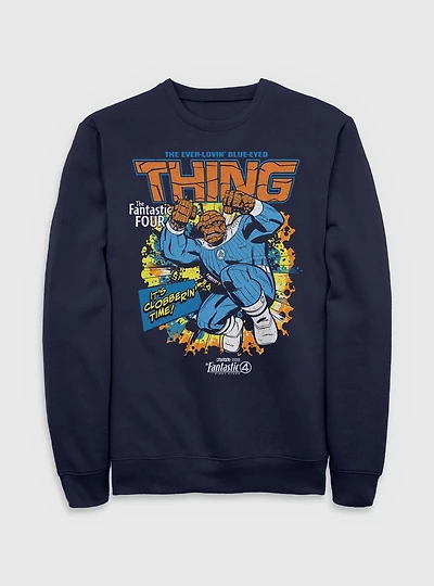 Marvel The Fantastic Four: First Steps Comic Cover Ben Grimm Thing Sweatshirt BoxLunch Exclusive