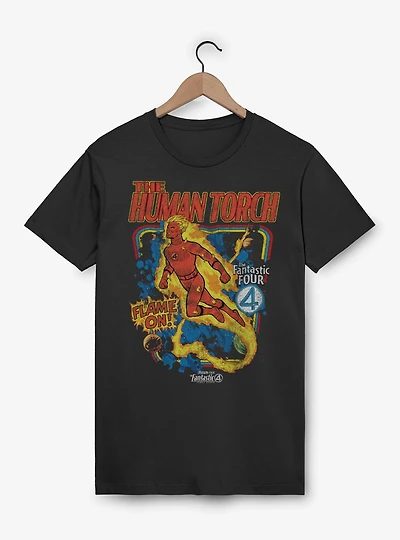 Marvel The Fantastic Four: First Steps Comic Cover Johnny Storm Human Torch T-Shirt BoxLunch Exclusive