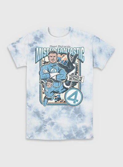 Marvel The Fantastic Four: First Steps Mr.  Together As A Family Tie-Dye T-Shirt BoxLunch Exclusive