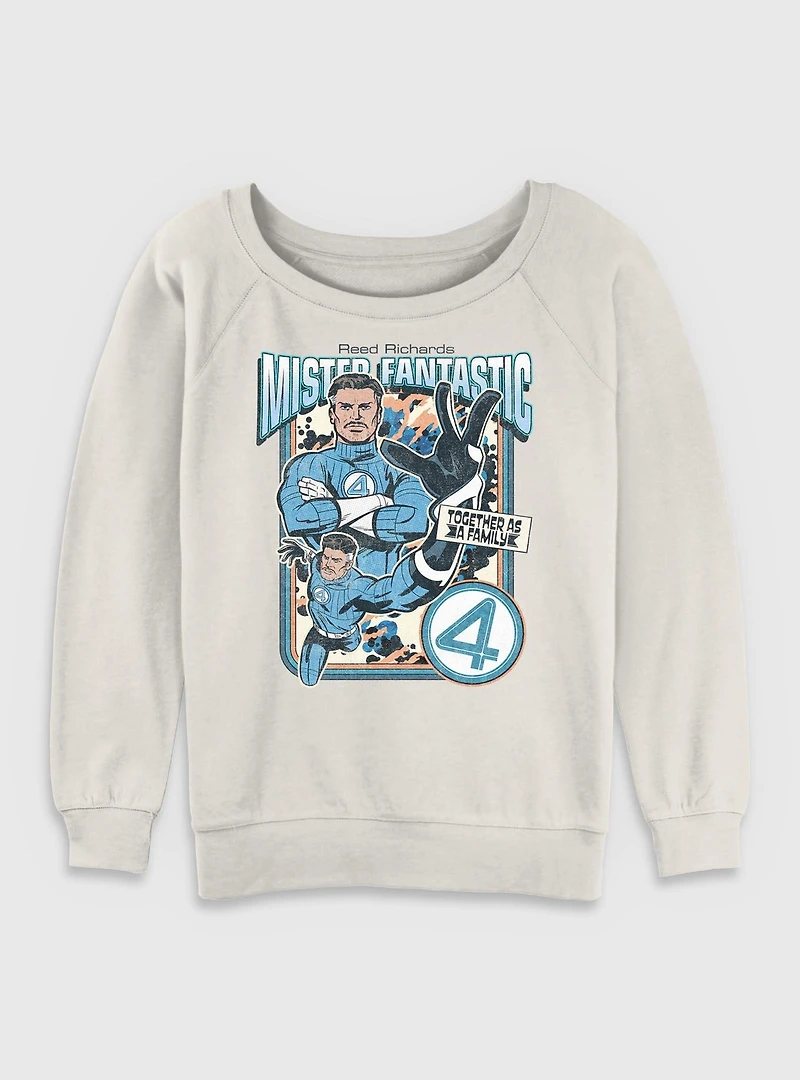 Marvel The Fantastic Four: First Steps Mr.  Together As A Family Womens Slouchy Sweatshirt BoxLunch Exclusive