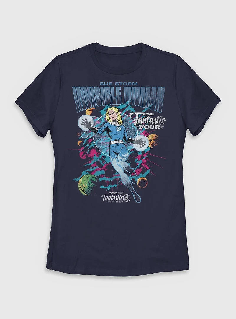 Marvel The Fantastic Four: First Steps Comic Cover Sue Storm Invisible Woman Womens T-Shirt BoxLunch Exclusive