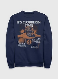Marvel The Fantastic Four: First Steps Grunge Thing It's Clobberin' Time Sweatshirt BoxLunch Exclusive