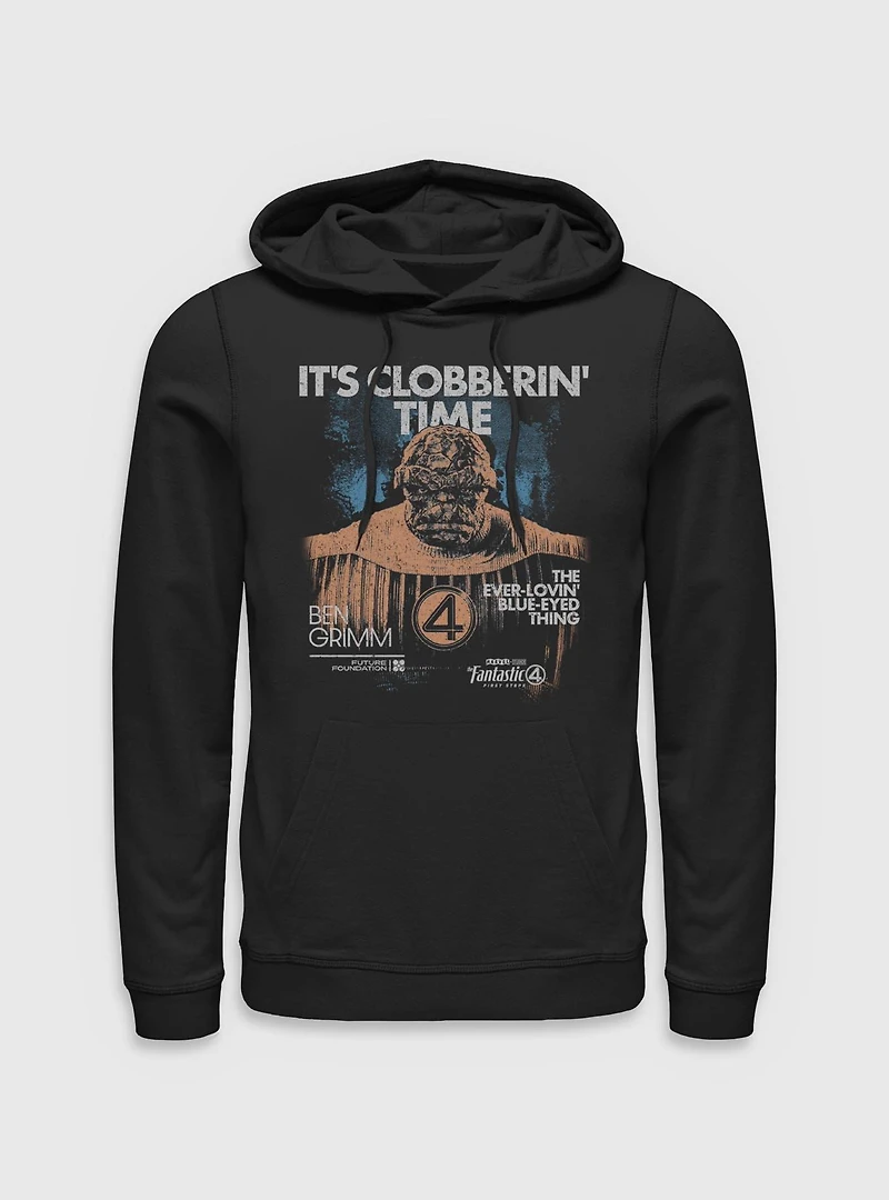 Marvel The Fantastic Four: First Steps Grunge Thing It's Clobberin' Time Hoodie BoxLunch Exclusive