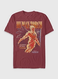 Marvel The Fantastic Four: First Steps Human Torch Future Foundation Garment Dye T-Shirt BoxLunch Exclusive