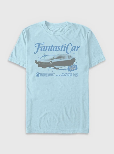 Marvel The Fantastic Four: First Steps Retro Fantasticar Garment Dye T-Shirt BoxLunch Exclusive