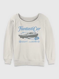 Marvel The Fantastic Four: First Steps Retro Fantasticar Womens Slouchy Sweatshirt BoxLunch Exclusive