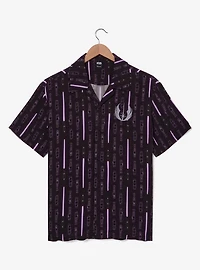 Star Wars Mace Windu Lightsaber Allover Print Woven Shirt — BoxLunch Exclusive
