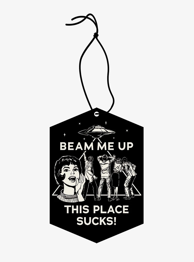 Stranger Things Beam Me Up This Place Sucks Eucalyptus Scented Air Freshener