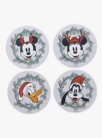 Disney Mickey & Friends Holiday Wreath Coaster Set