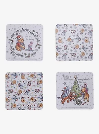 Disney Winnie the Pooh Christmas Coaster Set