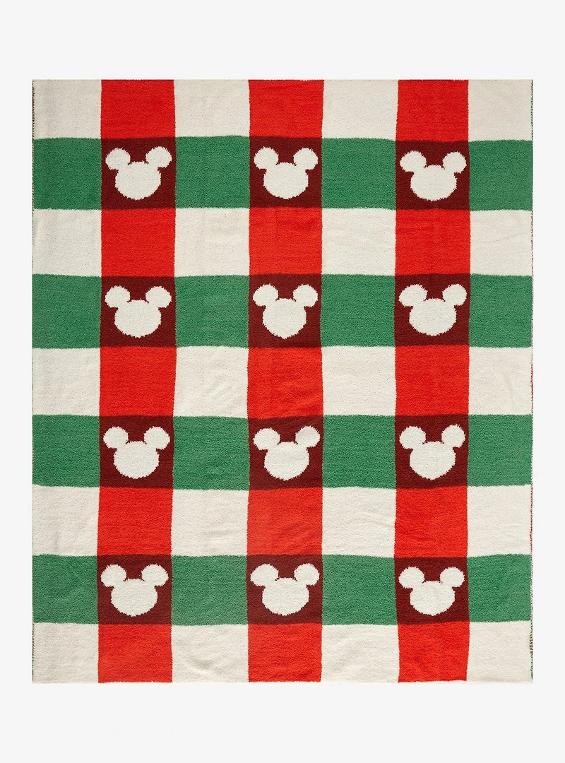 Disney Mickey Mouse Holiday Checkered Throw - BoxLunch Exclusive
