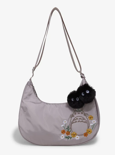 Studio Ghibli® My Neighbor Totoro Floral Totoro Nylon Crossbody Bag with Charm - BoxLunch Exclusive