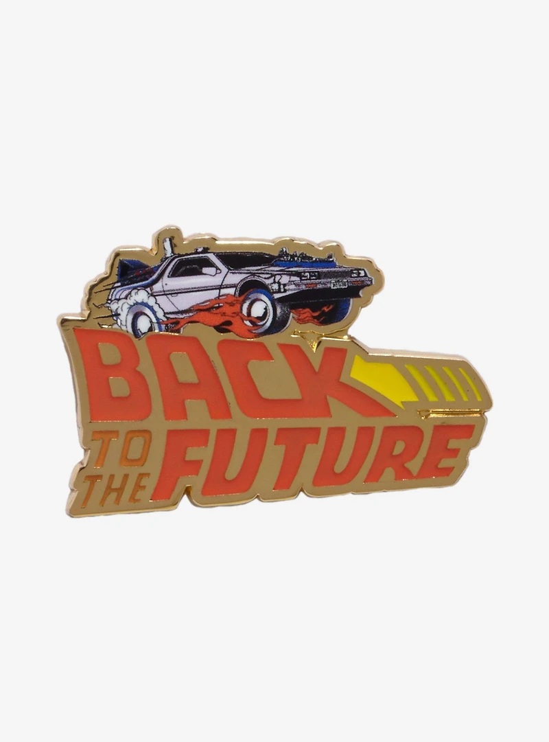 Back to the Future Title Glow-in-the-Dark Enamel Pin