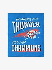 NBA Oklahoma City Thunder Net Gain Silk Touch Throw Blanket
