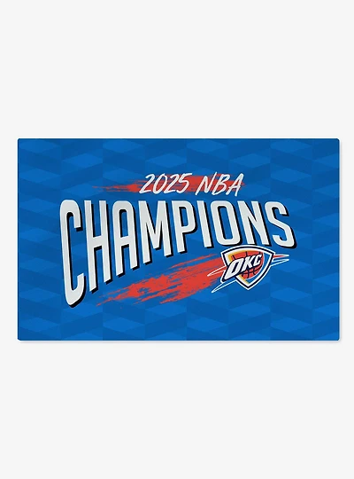 NBA Oklahoma City Thunder Worthy Washable Rug