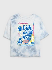 Clueless Ugh As If  Collage Tie Dye Crop Womens T-Shirt