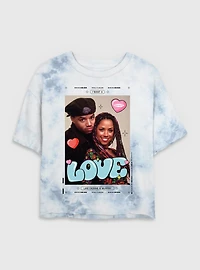 Clueless Love Dionne and Murray Tie Dye Crop Womens T-Shirt