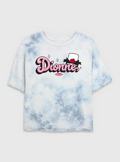 Clueless Dionne Badge Tie Dye Crop Womens T-Shirt
