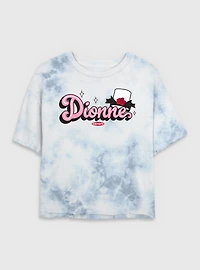 Clueless Dionne Badge Tie Dye Crop Womens T-Shirt