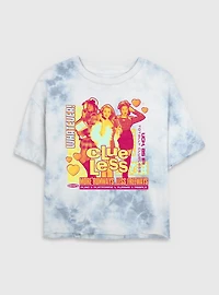 Clueless Besties Tie Dye Crop Womens T-Shirt
