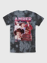 Clueless Amber Collage Tie-Dye T-Shirt