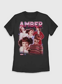 Clueless Amber Collage Womens T-Shirt