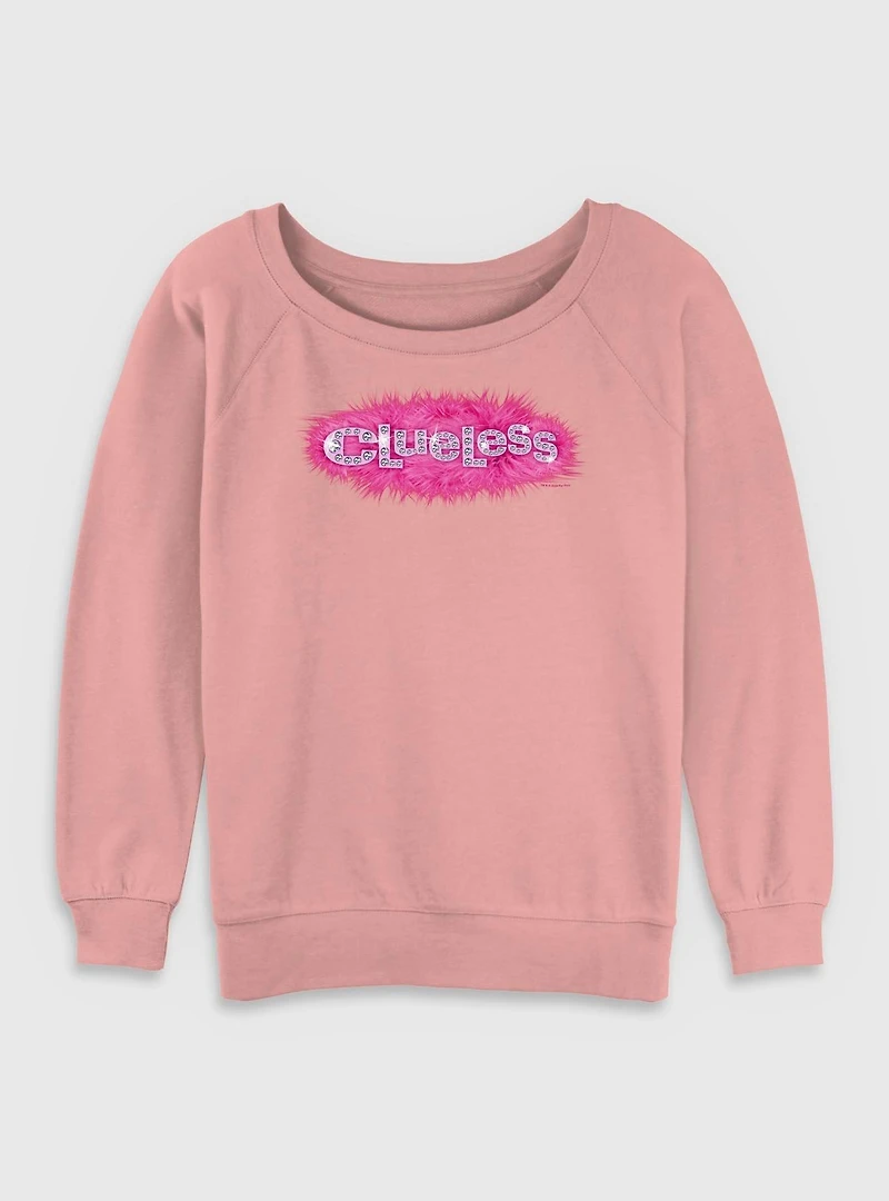 Clueless Logo Womens Slouchy Sweatshirt