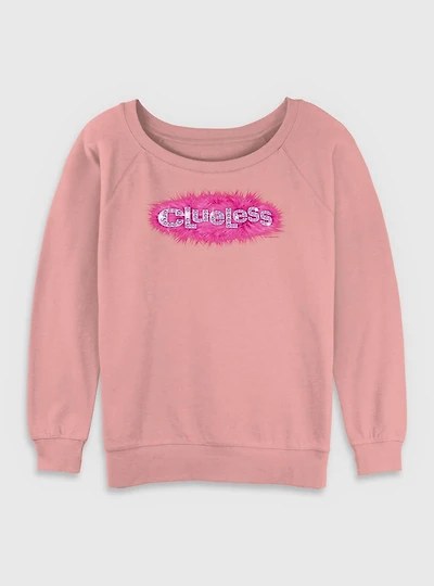 Clueless Logo Womens Slouchy Sweatshirt