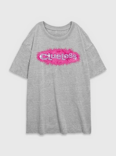 Clueless Logo Womens Oversized T-Shirt