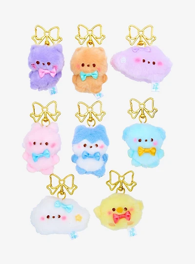 Plush Bow Animals Blind Assorted Keychain