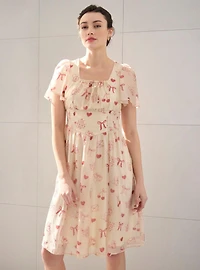 Disney Mickey & Minnie Mouse Valentine's Day Icons Smock Dress - BoxLunch Exclusive