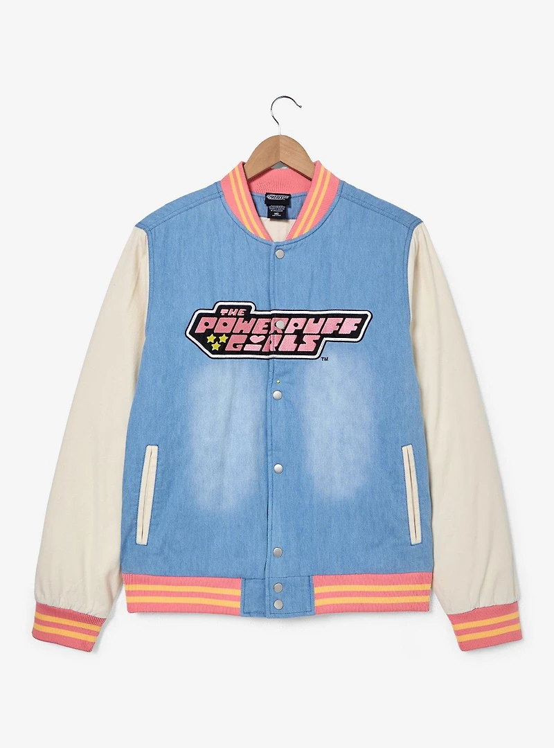 The Powerpuff Girls Denim Bomber Jacket — BoxLunch Exclusive
