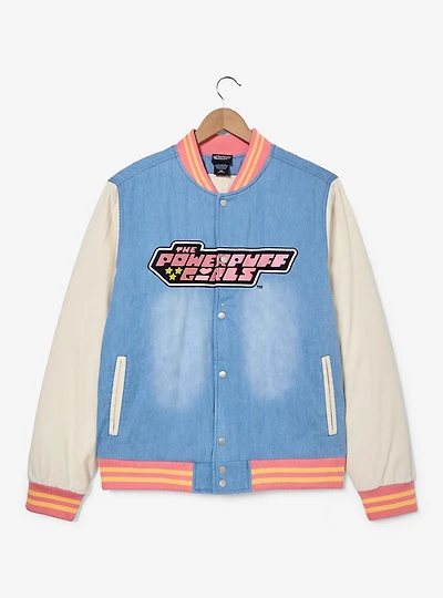 The Powerpuff Girls Denim Bomber Jacket — BoxLunch Exclusive