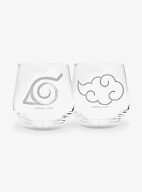Naruto Shippuden Konoha & Akatsuki Glass Set