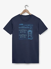 Star Trek Lower Deck Cerritos Schematic T-Shirt