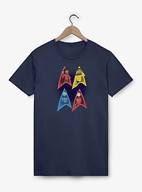 Star Trek Lower Deck Badges Icons T-Shirt