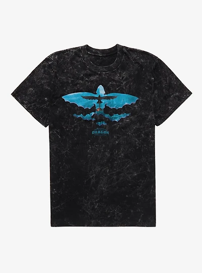 How To Train Your Dragon Toothless Takes Flight Mineral Wash T-Shirt