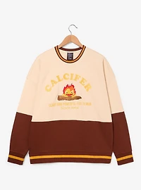 Studio Ghibli® Howl's Moving Castle Calcifer Color Block Crewneck - BoxLunch Exclusive