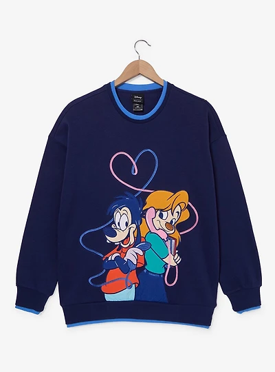 Disney A Goofy Movie Max & Roxanne Embroidered Heart Crewneck - BoxLunch Exclusive
