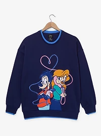 Disney A Goofy Movie Max & Roxanne Embroidered Heart Crewneck - BoxLunch Exclusive