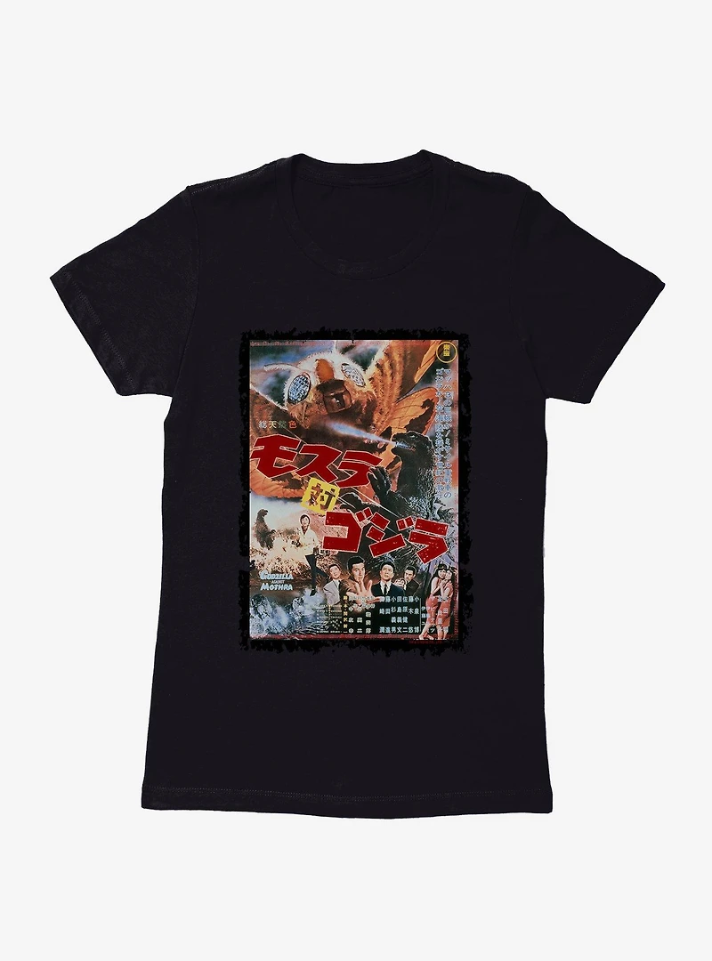 Godzilla Versus Mothra Womens T-Shirt