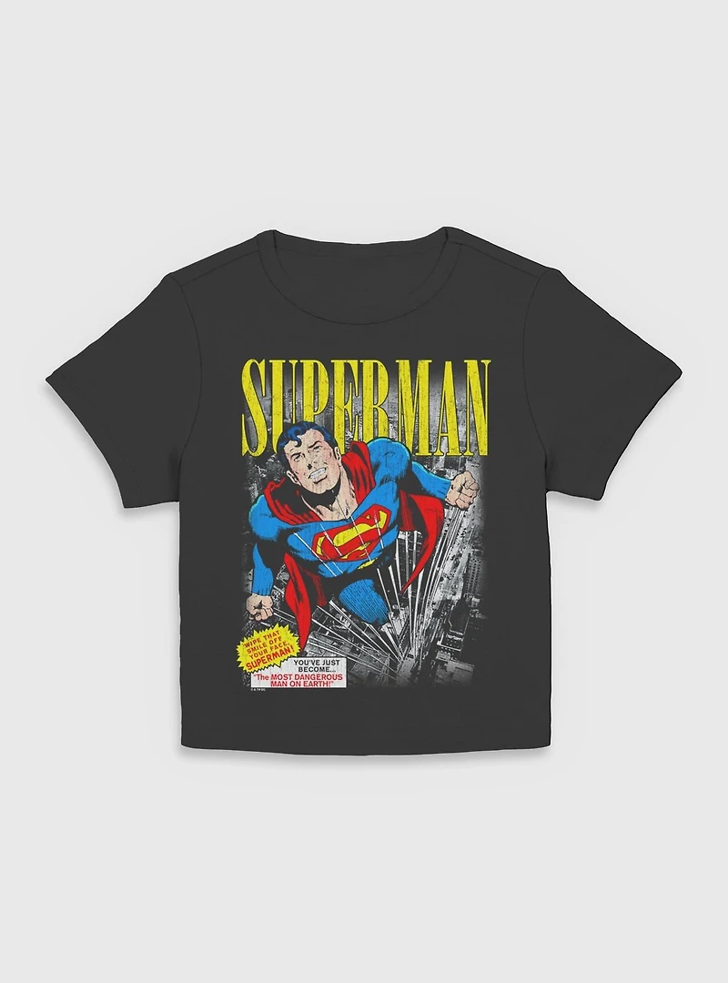 DC Comics Superman Vintage Girls Baby T-Shirt BoxLunch Exclusive