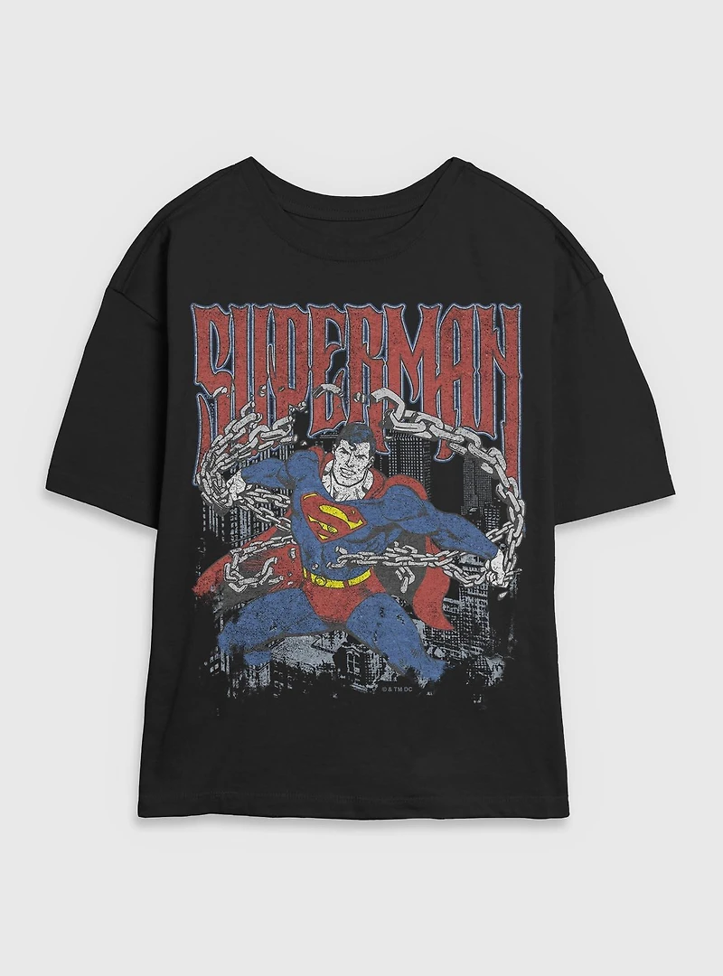 DC Comics Superman Unchained Girls Skimmer T-Shirt BoxLunch Exclusive