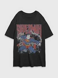 DC Comics Superman Unchained Girls Oversized T-Shirt BoxLunch Exclusive