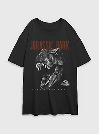 Jurassic Park T-Rex Life Finds A Way Girls Oversized T-Shirt BoxLunch Exclusive