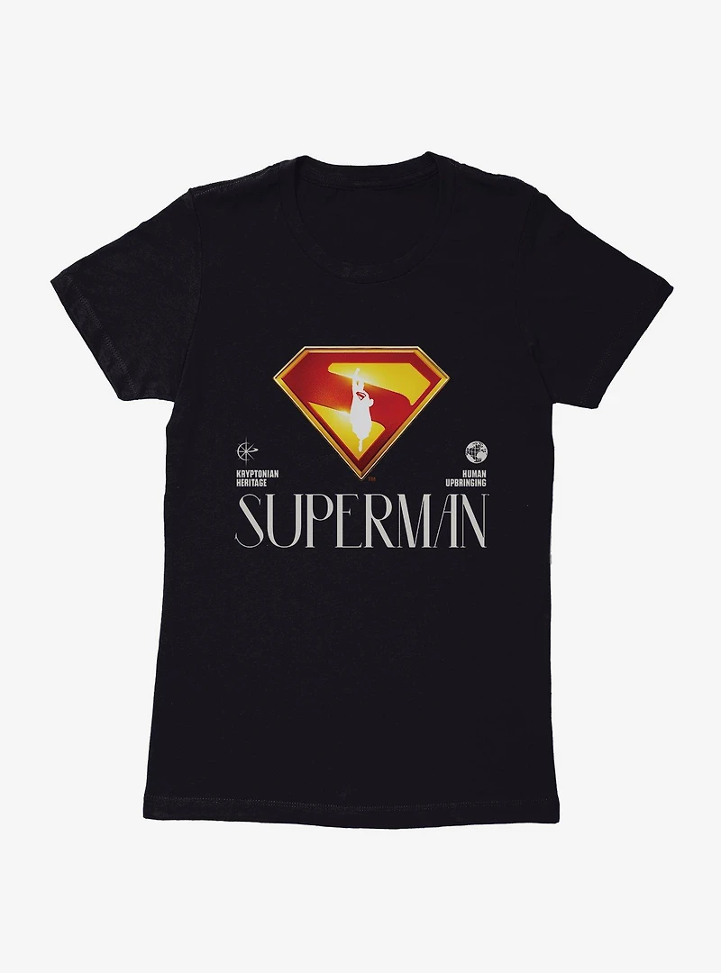 DC Comics Superman Human Upbringing Womens T-Shirt