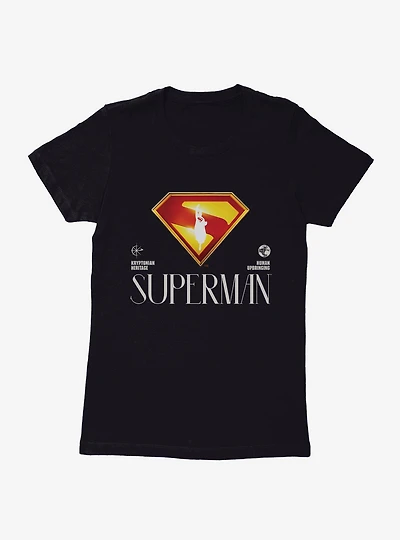 DC Comics Superman Human Upbringing Womens T-Shirt